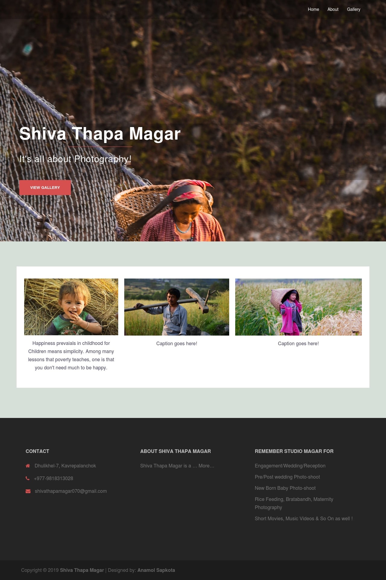 Personal Portfolio - Project by Anamol Sapkota